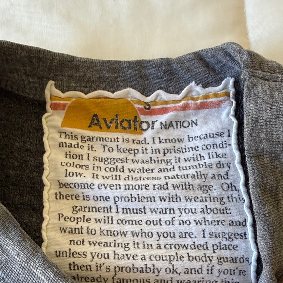 Aviator Nation Charcoal Bolt Crew Sweatshirt - Picture 2 of 3